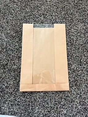 Brown Paper Bread Bag with Clear Window